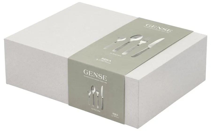 Tacâmuri argintii din oțel inoxidabil 16 buc. Rejka – Gense