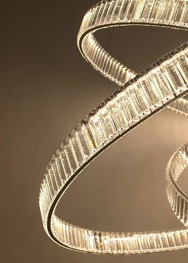 Lustra LED moderna design deosebit CHARMES 130 crom