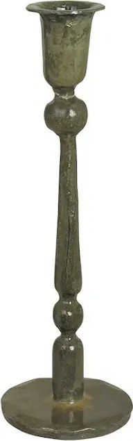 Suport pentru lumânare din metal H25 cm, „Meja Olive Green”