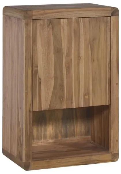 VidaXL Dulap de baie suspendat, 45 x 30 x 70 cm, lemn masiv de tec