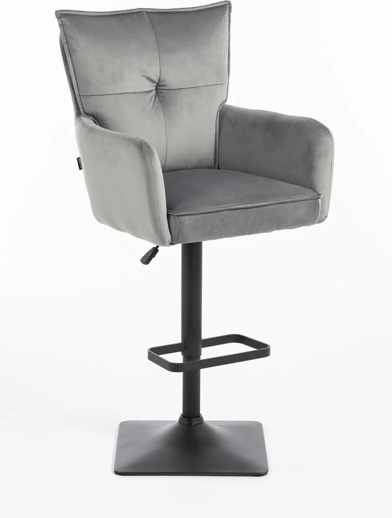 HR250KW Scaun Catifea Grafit Bază Neagră