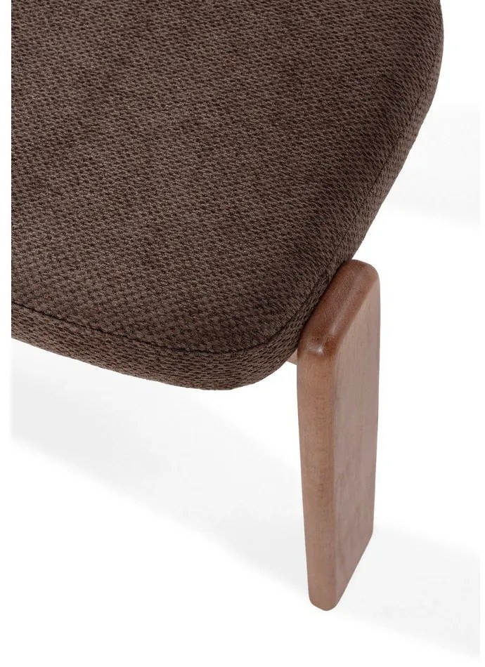 Scaune de dining maro 2 buc. tapițate Nadia – MOME