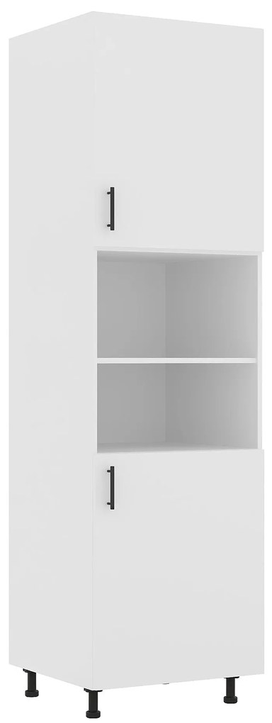 Corp Turn Karo, 2 Usi, cu spatiu cuptor, Alb, 60 x 57 x 210 cm