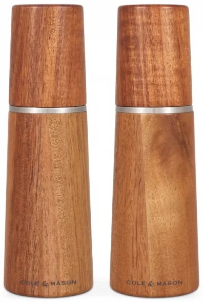 Cole&Mason - Set 2 râșnițe sare și piper MARLOW acacia 18,5 cm