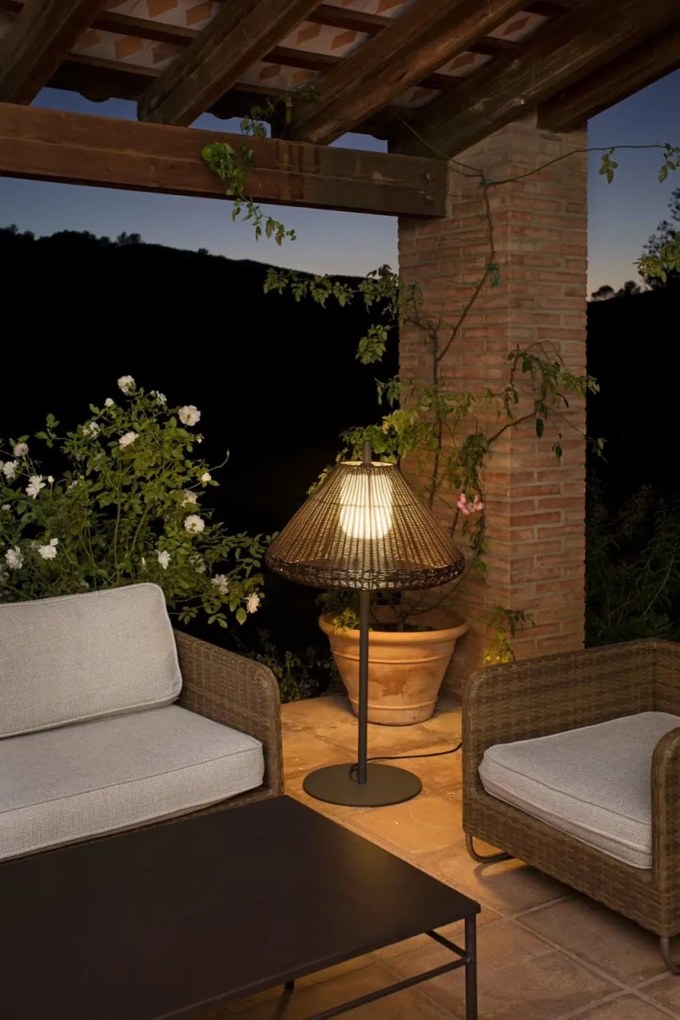 Lampa de podea iluminat exterior decorativ SAIGON 120/W70 gri/maro