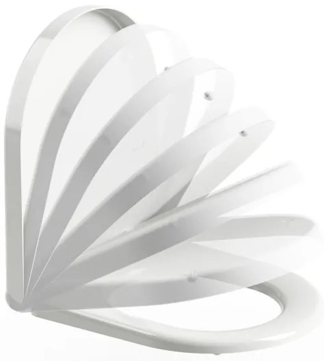 Ravak X01549 - Capac WC SoftClose UNI CHROME, alb