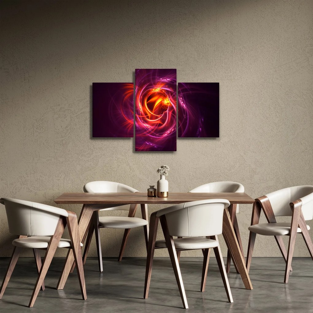 Tabloul cu abstracțiune modernă care luminează (90x60 cm)