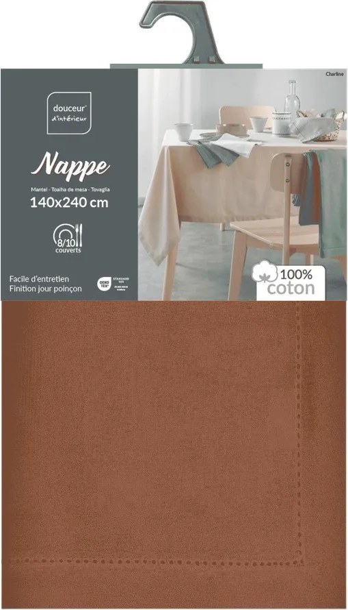 Față de masă potrivit pentru spălare automată din bumbac 140x240 cm Charline – douceur d'intérieur