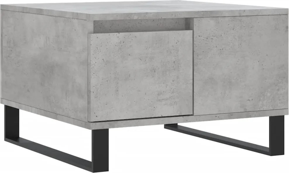 vidaXL Măsuță de cafea, gri beton, 55x55x36,5 cm, lemn prelucrat
