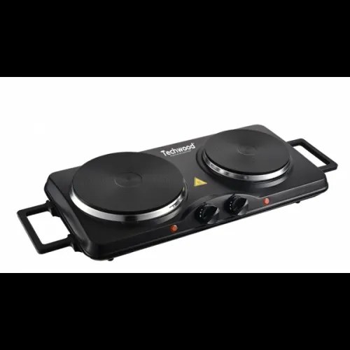 Plita electrica dubla Techwood TPE-2506, 2500W, Ø185 mm + Ø155 mm, termostat