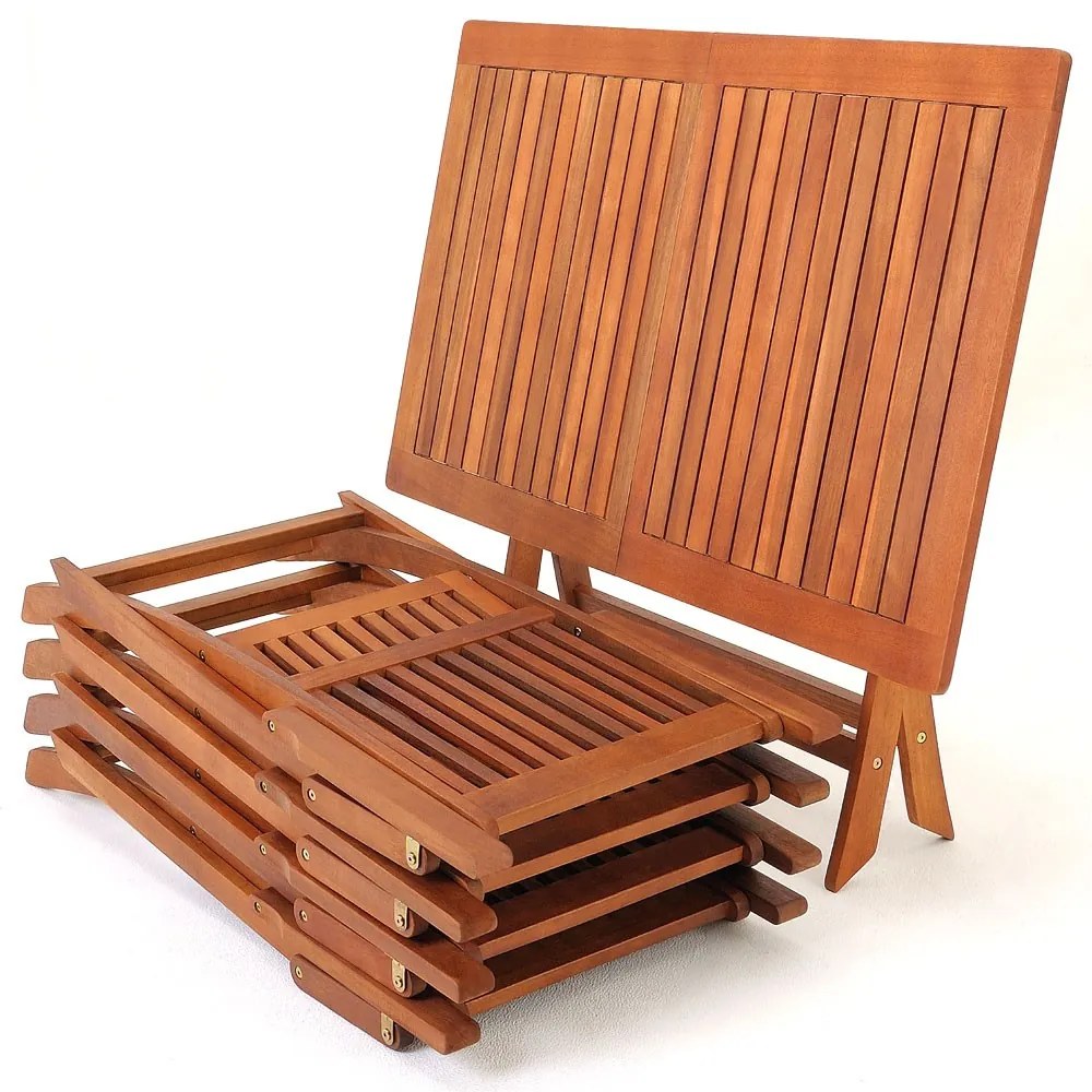Casaria Set de mobilier SYDNEY, 5 piese, lemn natural