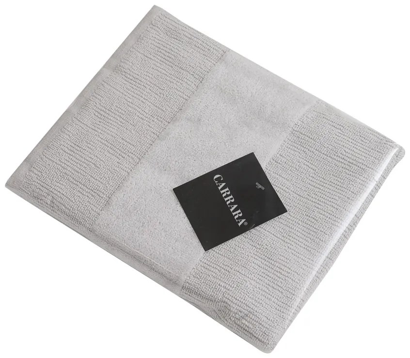 Set prosoape CARRARA 30x30 cm gri deschis 100% bumbac, 3 bucati
