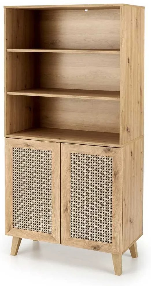 Dulap cu rafturi Rustico, stejar artisan