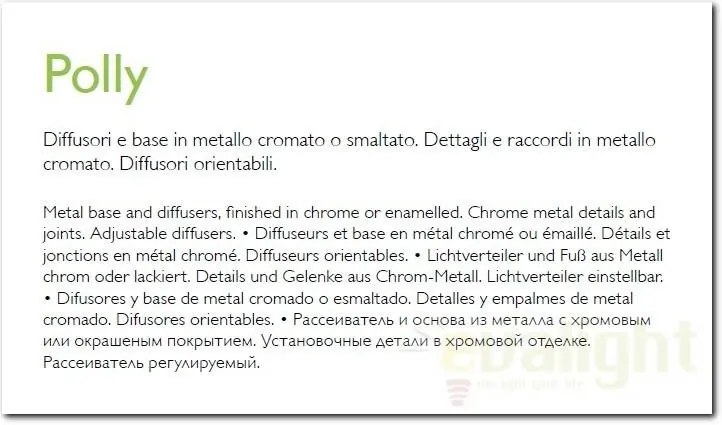 Lampadar, lampa de podea POLLY PT2 Cromo 061122