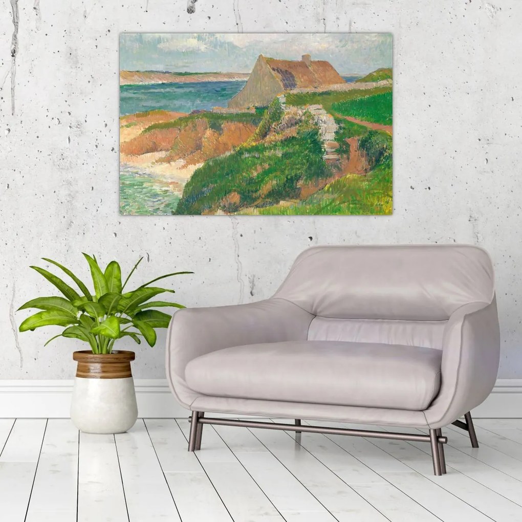 Tablou - Henri Moret, The Island of Raguenez, Brittany, reproducere (90x60 cm)