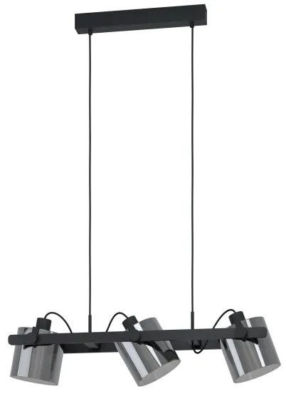 Lustră pe cablu Eglo 780478 CALERINO 3xE27/40W/230V negru