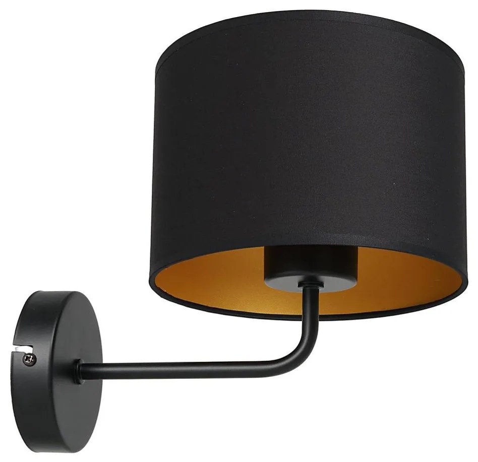 Lampă de perete ARDEN 1xE27/60W/230V negru/auriu