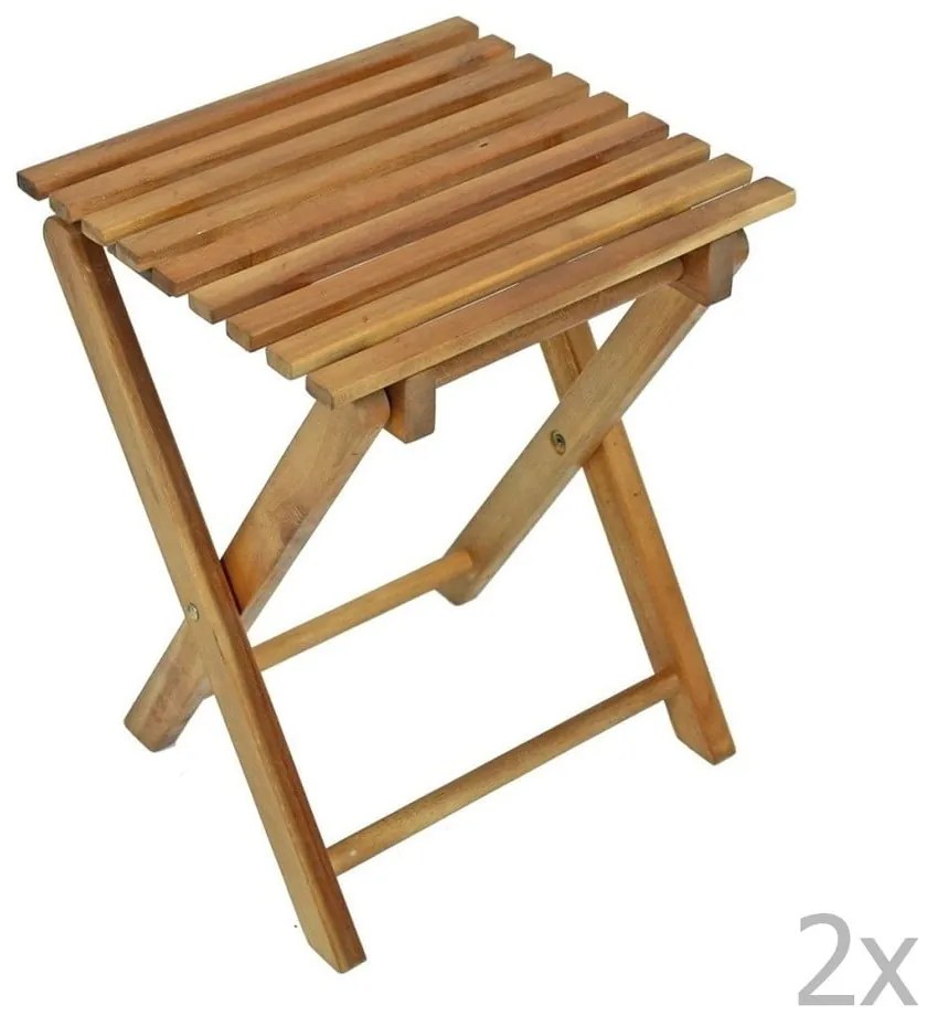 Scaune de grădină maro 2 buc. Tacoma – Garden Pleasure