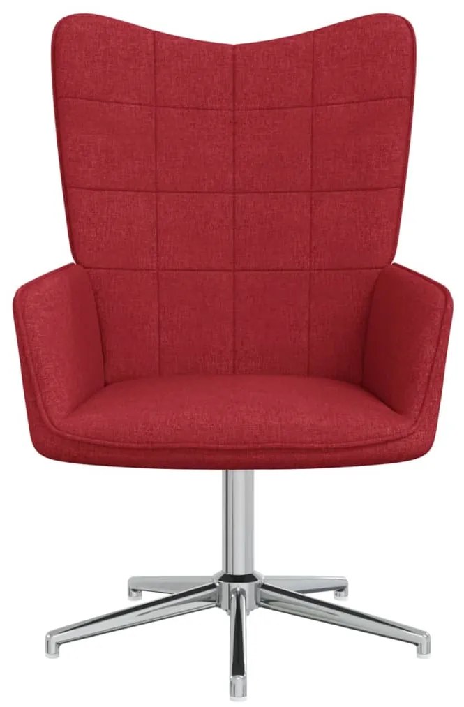 327993 vidaXL Scaun de relaxare, roșu vin, material textil