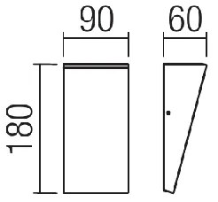 Aplică LED de exterior TOKYO LED/12W/230V 3000K IP54 maro Redo 90021