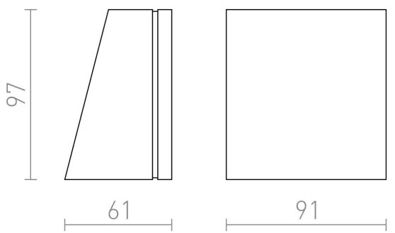 Aplică LED de exterior GIGI LED/3,3W/230V IP65 RED-Design Rendl-R10399