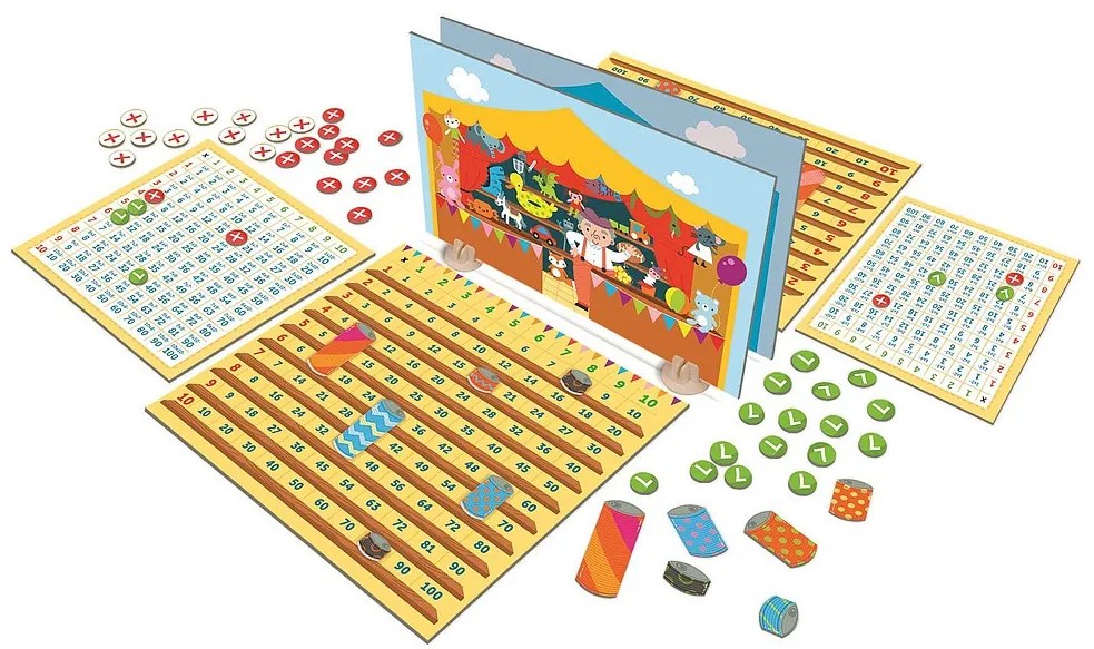 Colorat Multiplication Tables Joc de societate Torpedo Clementoni