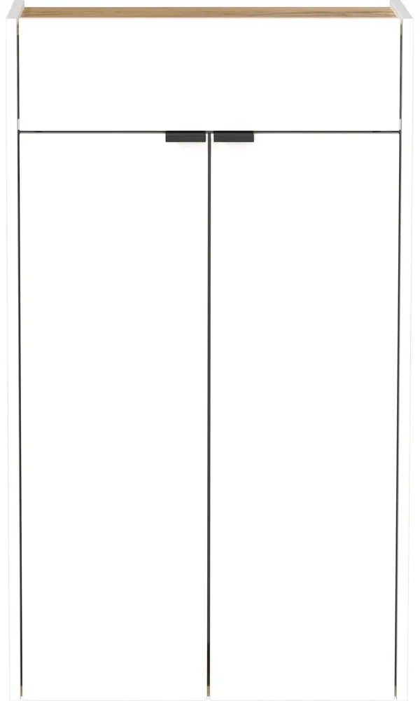 Dulap alb cu aspect de lemn de stejar 56x97x22 cm Ameca – Germania