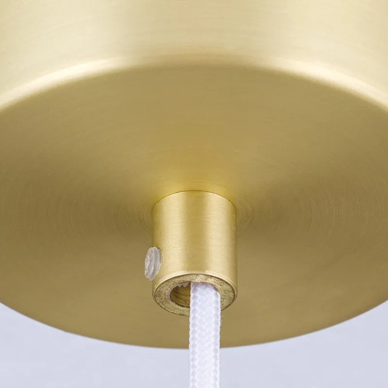 Lustra LED dimabila, Pendul metalic GOURMET White
