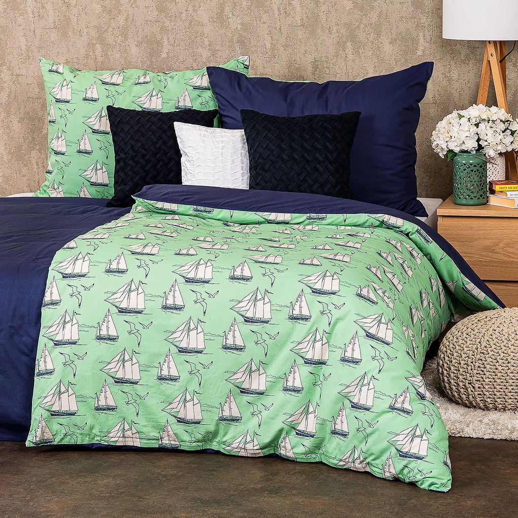 Lenjerie de pat din bumbac 4Home Sail, 160 x 200 cm, 70 x 80 cm