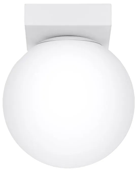 Plafonieră albă cu abajur din sticlă ø 12 cm Umerta – Sollux