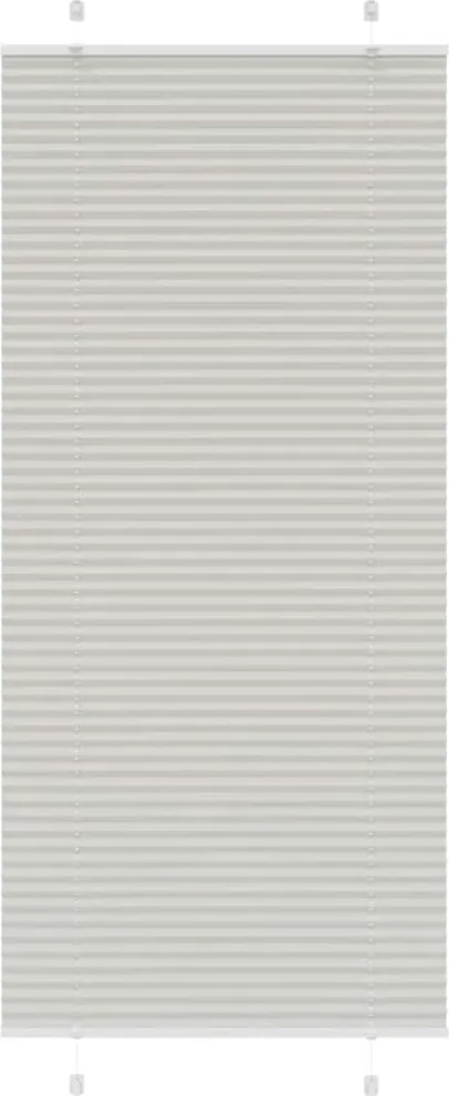 vidaXL Jaluzea plisată gri deschis 95x200 cm Lățime țesătură 94,4cm