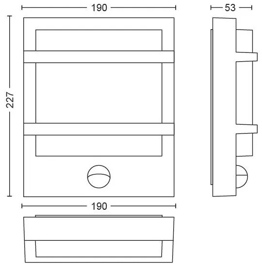 Aplică LED de exterior PETRONIA LED/12W IP44 Philips 17396/93/P0
