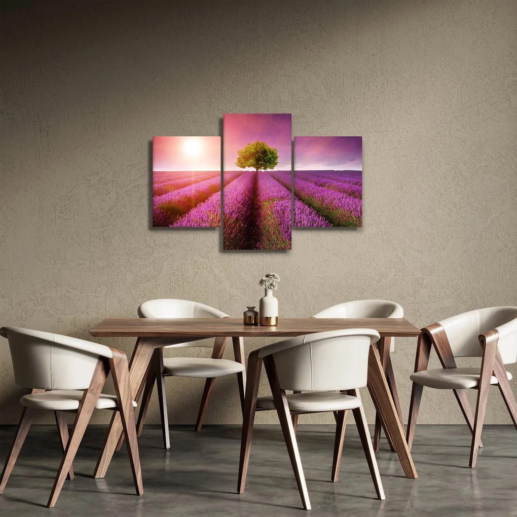 Tablou câmp cu lavandă (90x60 cm)