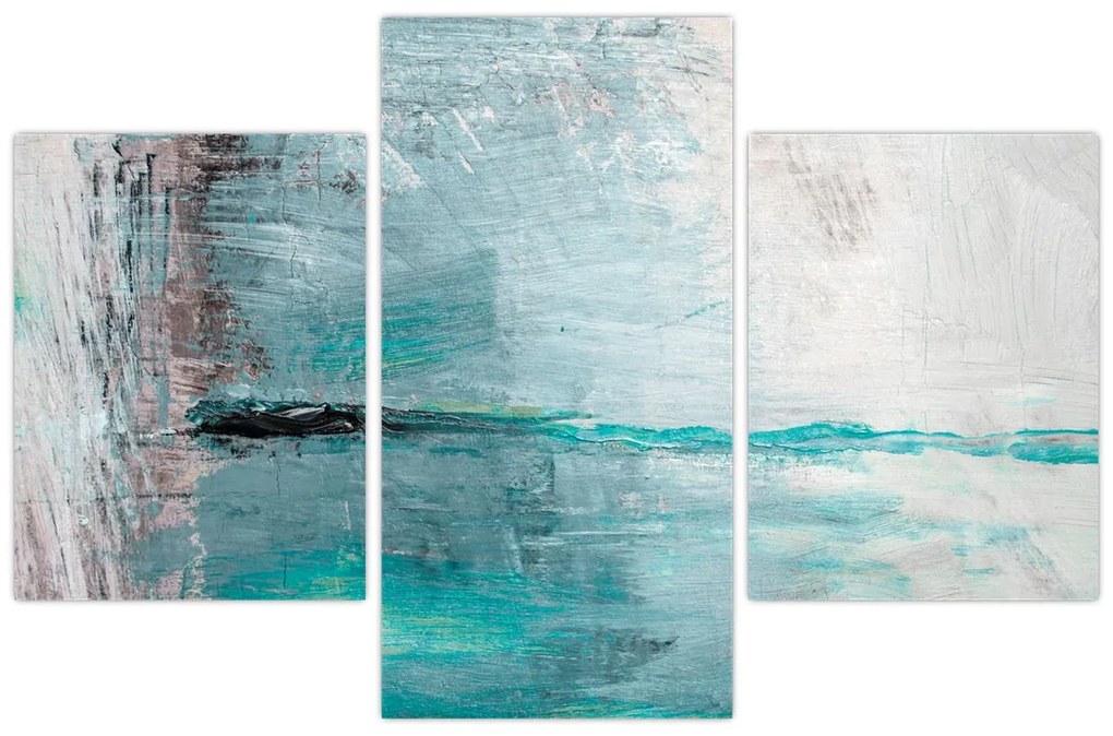 Tablou - pictură abstractă în ulei (90x60 cm)