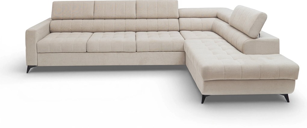 Colțar extensibil pentru dormit Nardo Maxi dreapta - plus bej Pretty 03