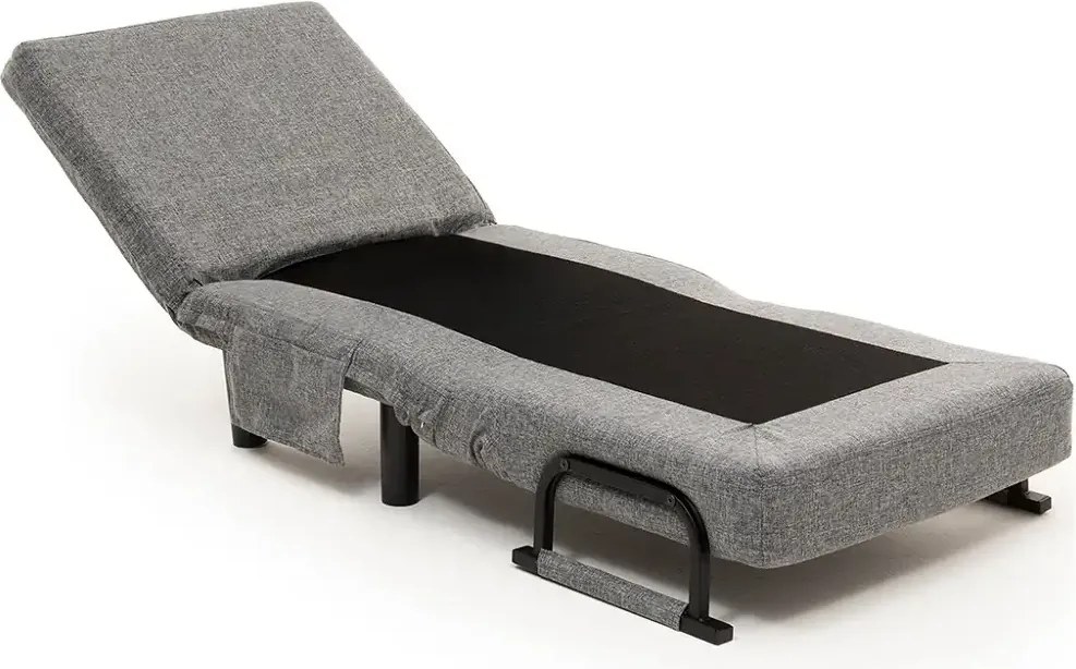 Fotoliu Extensibil,reglabil,Sento,175 x 50 cm,gri