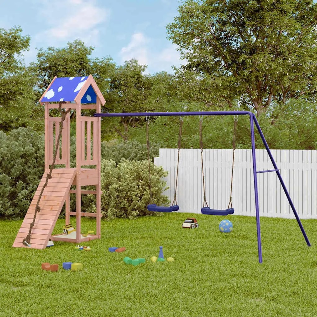 vidaXL Set de joacă pentru exterior, lemn masiv de douglas