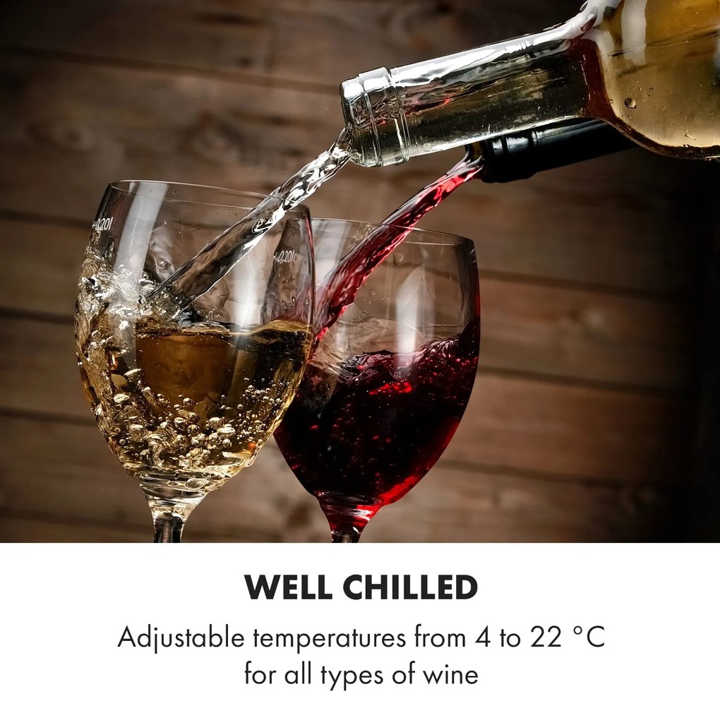 Vinetage 19 Uno, frigider pentru băuturi, 70 litri, 4-22°C, retro-design