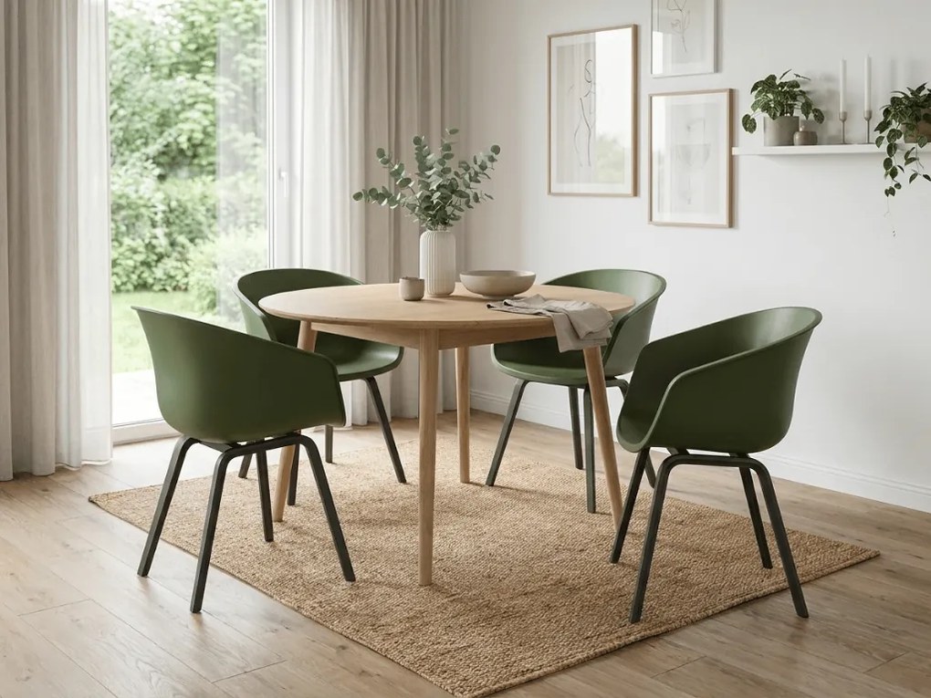 Scaun de masa AMALIA ELEMENT, verde