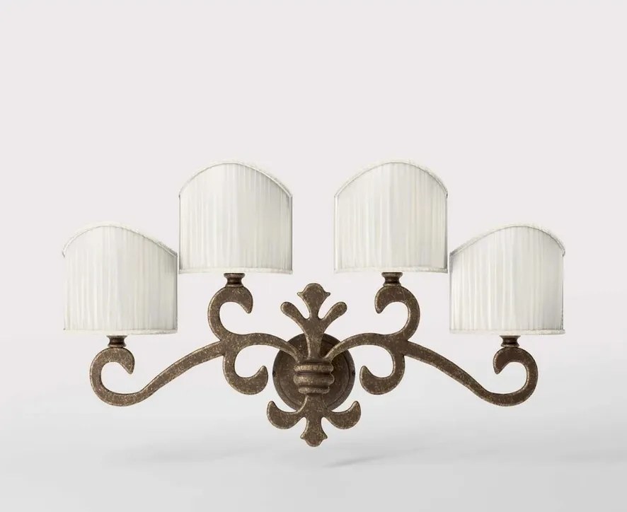 Aplica de perete stil clasic italian din alama Giglio