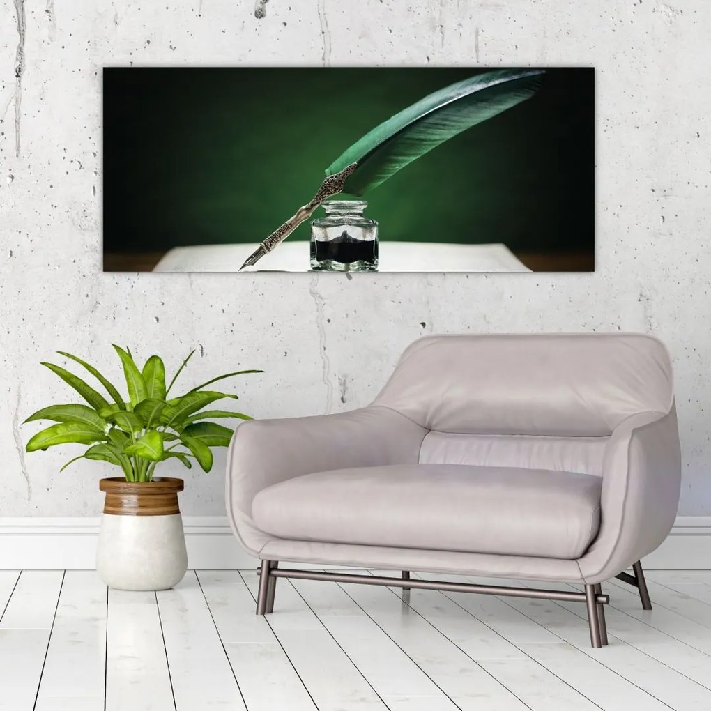 Tablou cu stilou sriind (120x50 cm)