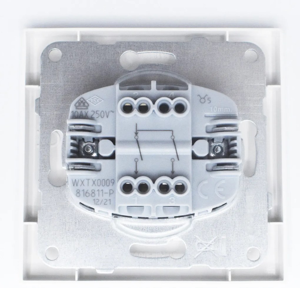 Comutator simplu Karre Plus Panasonic, ST, alb