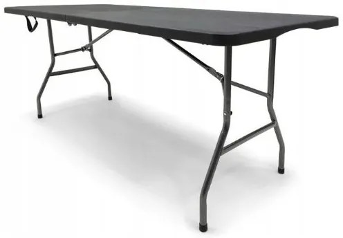 Masă pliabilă de catering 180cm negru