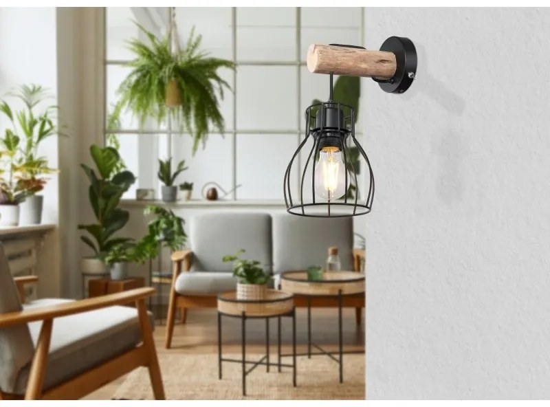 Aplica de perete stil natural minimalist MINA natur