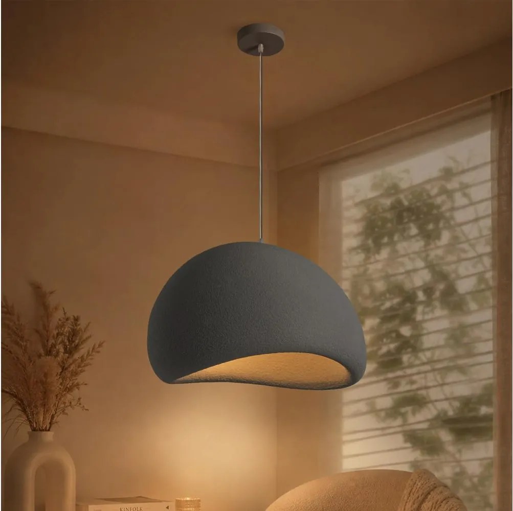 BRILAGI - Lustră suspendată pe cablu WABI SABI 1xE27/60W/230V Ø 50 cm gri