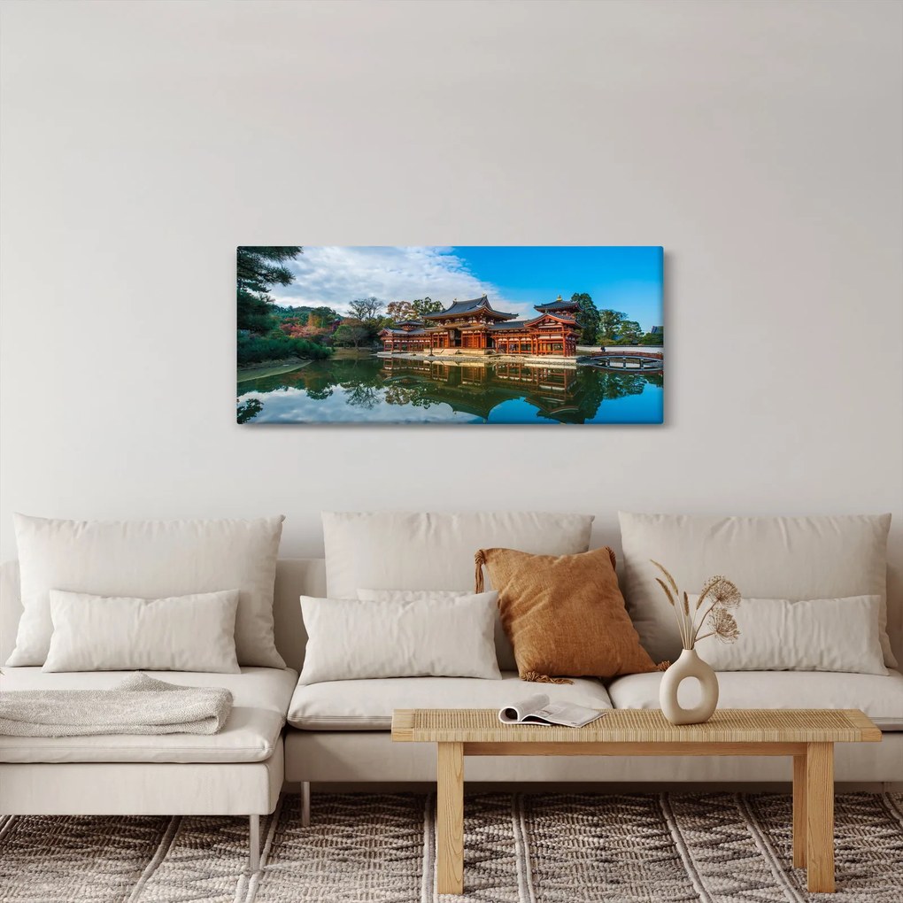 Tablou - Templul Byodo-in, Japonia (120x50 cm)