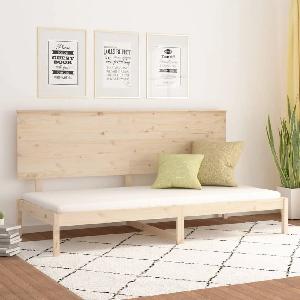 vidaXL Pat de zi fără saltea, 90x200 cm, lemn masiv pin