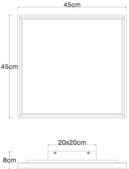 Globo 41596D2 - LED plafonieră dimabilă LED/24W/230V 2700-6500K+DO
