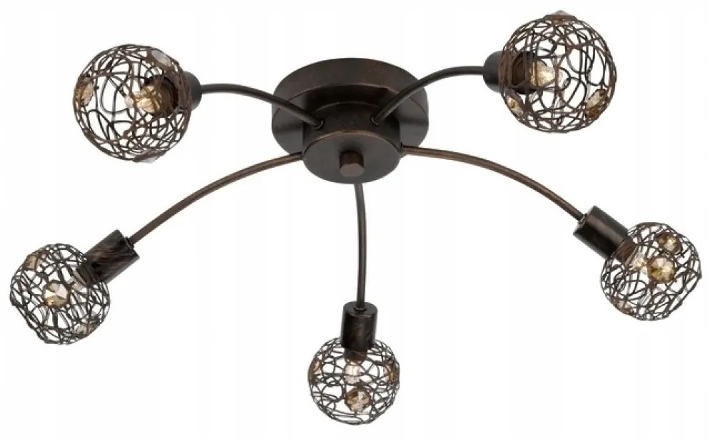 Philips 55815/43/PN - Lustră aplicată HOSTA 5xG9/28W/230V