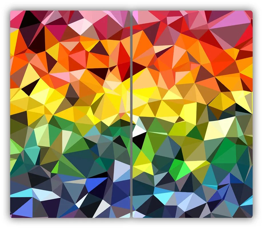 Tocator din sticla figuri geometrice